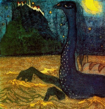 Noche de luna Wassily Kandinsky Pinturas al óleo